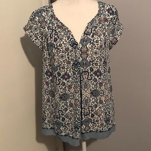 Light weight, v neck blouse
